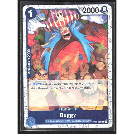 Buggy (Judge Pack Vol. 5) One Piece Promotion Cards #ST17-003 Common
