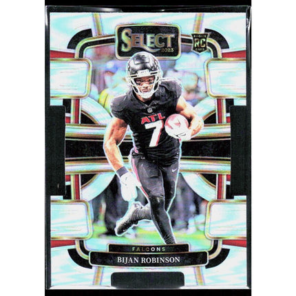 Bijan Robinson 2023 Panini Select Silver Prizms Die Cuts #4 RC Atlanta Falcons