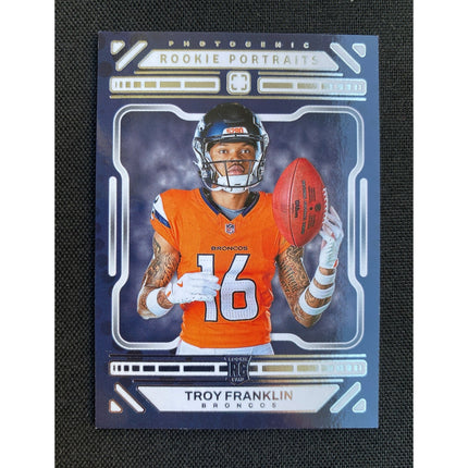 Troy Franklin 2024 Panini Photogenic Broncos Rookie Portraits #168