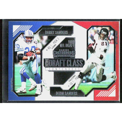 Barry Sanders / Deion Sanders 2024 Panini Contenders Hist Draft Class Cont #11