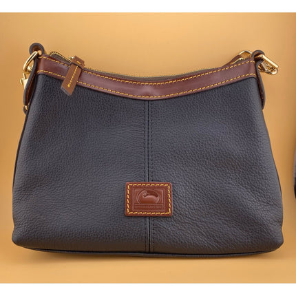 Dooney & Bourke Belvedere Black/Brown Crossbody Handbag NWOT MSRP $128