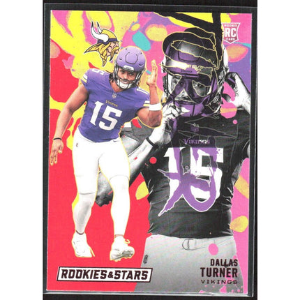 Dallas Turner 2024 Panini Rookies & Stars Rookie Exclusive #RE-DTR Vikings