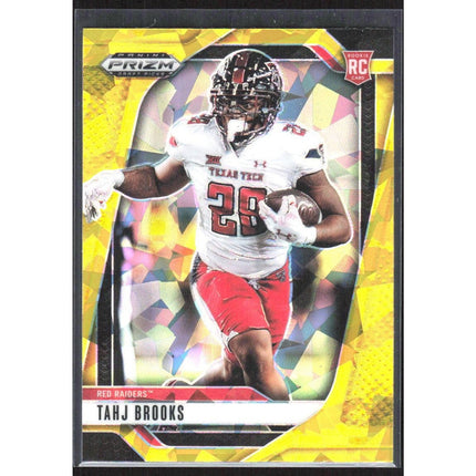 Tahj Brooks 2025 Panini Prizm Draft Picks Prizms Gold Ice #134 Texas Tech