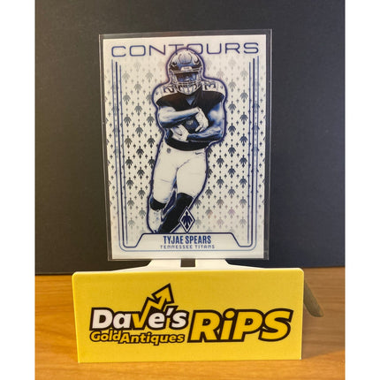 Tyjae Spears 2024 Panini Phoenix #CON-TYS Contours RC Card Tennessee Titans