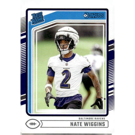 Nate Wiggins 2024 Donruss #391 RC Baltimore Ravens