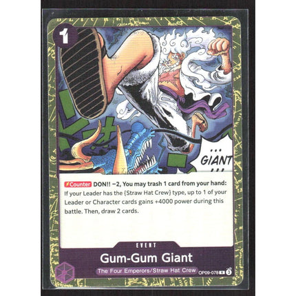 Gum-Gum Giant (Reprint) Premium Booster -The Best- Vol. 2 #OP09-078 Rare