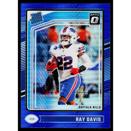 Ray Davis 2024 Donruss Optic Blue Hyper #283 Buffalo Bills