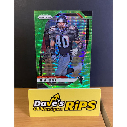 2024 Panini Prizm Brian Jordan #17 Green Neon Prizm Falcons