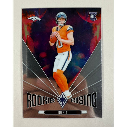 Bo Nix 2024 Phoenix Rookie Rising RC #RR-BNX Insert Denver Broncos