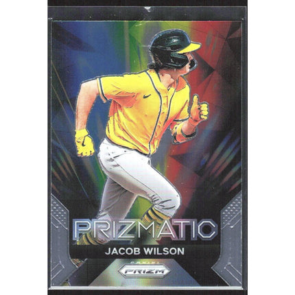 Jacob Wilson 2024 Panini Prizm Prizmatic #13 Oakland Athletics