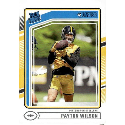 Payton Wilson 2024 Donruss #342 RC Pittsburgh Steelers