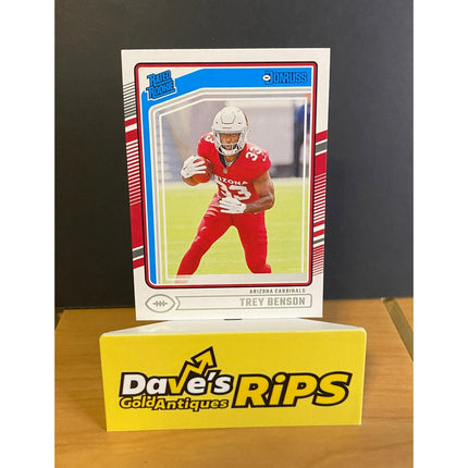 Trey Benson 2024 Donruss #326 Rated Rookie RC Card Arizona Cardinals