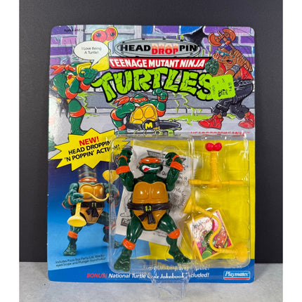 Playmates TMNT Head Droppin’ Mike Action Figure VTG Teenage Mutant Ninja Turtle