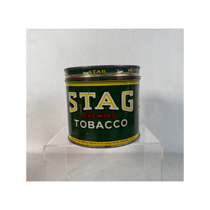 Vintage STAG Chewing Tobacco Can Tin – Imperial Tobacco Co. – Rare Collectible