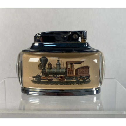 Ronson Trophy Steam Engine Table Petrol Lighter — “Unfired”