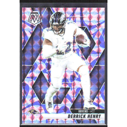 Derrick Henry 2025 Panini Mosaic Reactive Purple #67 Baltimore Ravens