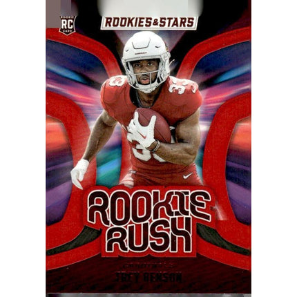 Trey Benson 2024 Panini Rookies & Stars Rookie Rush Longevity #RR-TBN Cardinals
