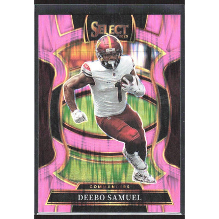 Deebo Samuel 2025 Panini Select Pink Prizm Shock #87 Washington Commanders