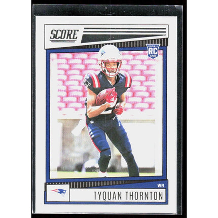 Tyquan Thornton 2022 Score #388 RC New England Patriots
