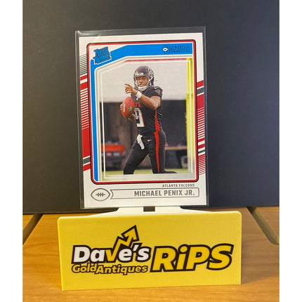 Michael Penix Jr. 2024 Donruss #308 Rated Rookie RC Card Atlanta Falcons