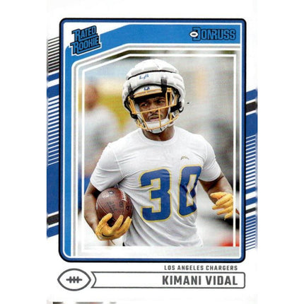 Kimani Vidal 2024 Donruss #355 RC Los Angeles Chargers
