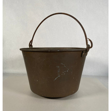 Vintage H.W. Hayden Patent Copper Bucket – 10"x6"x6" – Antique Metal Pail