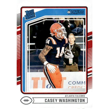 Casey Washington 2024 Donruss #392 RC Atlanta Falcons