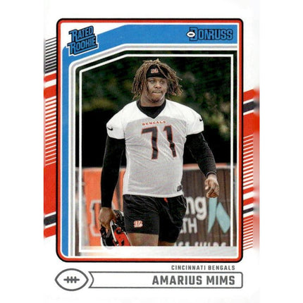 Amarius Mims 2024 Donruss #350 RC Cincinnati Bengals