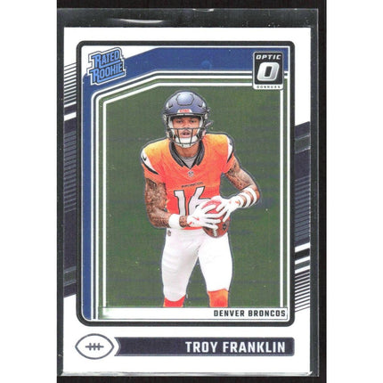 Donruss Optic #294 Troy Franklin 2024 RC Denver Broncos