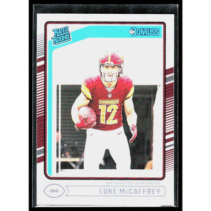 Luke McCaffrey 2024 Donruss #302 Rookie RC Card Washington Commanders