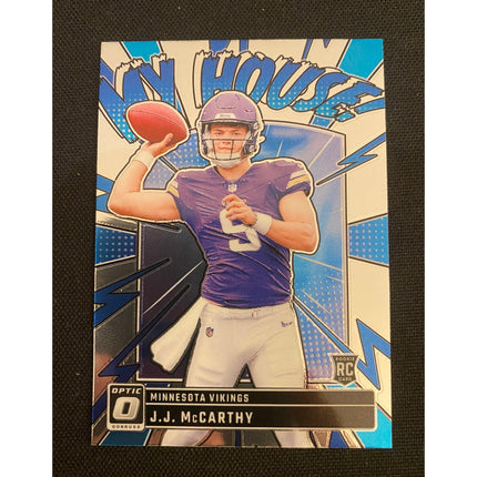 J.J. McCarthy 2024 Donruss Optic RC My House Insert Vikings