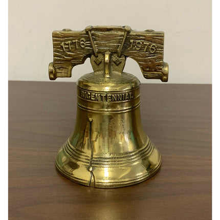 1776–1976 New Holland PA Bicentennial Vintage Brass Bell Still Bank