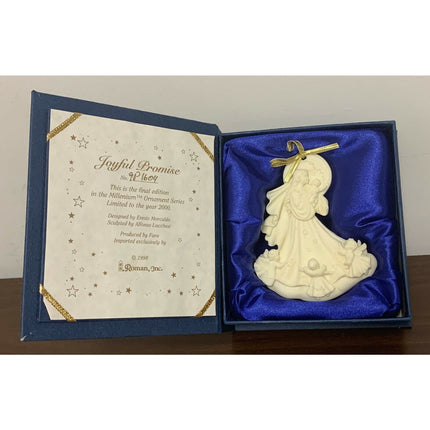 Roman 1998 “The Millennium” Christmas Ornament “Joyful Promise” in Case Box
