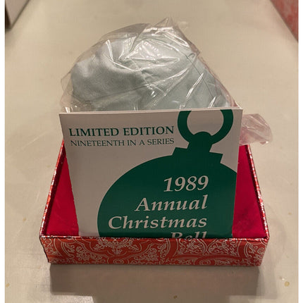 1989 Wallace Silverplate Christmas Bell Ornament – NOS Unopened