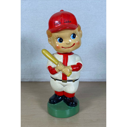 ArtMark 1970’s Little League Bobblehead Bank – 9" – Original Stopper & Label