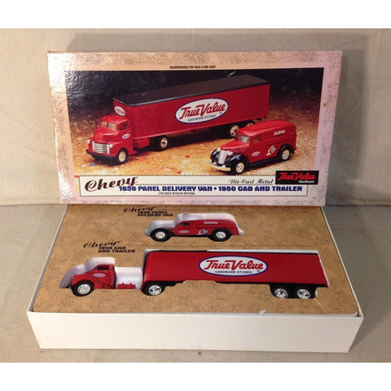 ERTL True Value Die-Cast Vehicle Set – Chevy Panel Delivery Van & Cab & Trailer