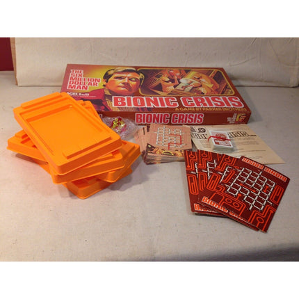 1975 Parker Six Million Dollar Man “Bionic Crisis” Board Game – Complete!