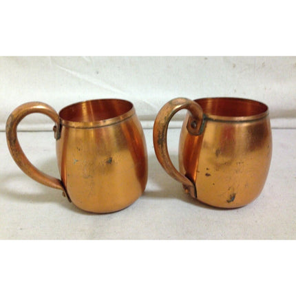 Set of 2 West Bend Aluminum Co. Vintage Copper Mule Mugs Cups – 11 oz