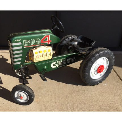 1970s AMF Big 4 #538 Chain Drive Pedal Tractor – Pressed Steel – Local Pickup!