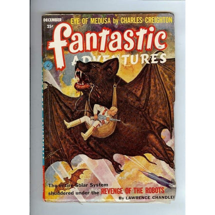 FANTASTIC ADVENTURES – December 1952 – Ziff-Davis – Pulp Magazine