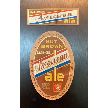 American Nut Brown Ale Beer Label – IRTP, Early 1930s