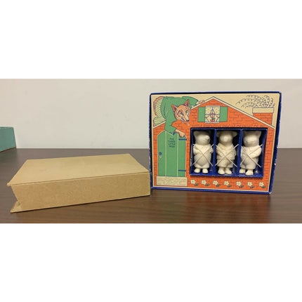 1930’s Three Little Pigs Soap Set / NIB – With Original Sleeve & Inserts NIB