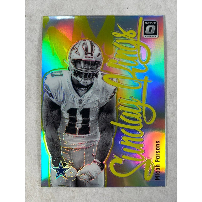 2024 Donruss Optic Micah Parsons Sunday Kings SP #25 Dallas Cowboys