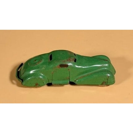 1930s Tin Toy Coupe with Wooden Wheels Antique Toy Car