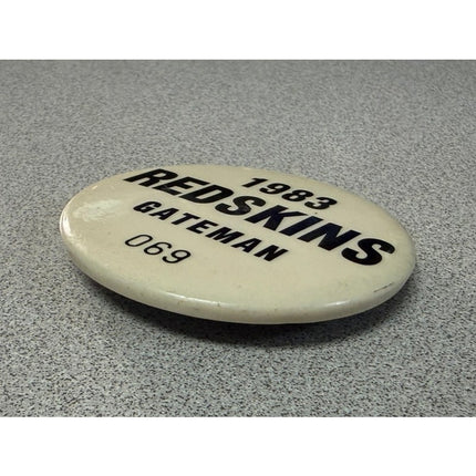 Washington Redskins 1983 Gateman Badge 2" Vintage Football Collectible