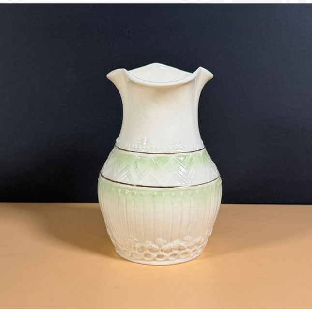 Belleek Pottery Ireland Colonial Vase 6" Porcelain Vase