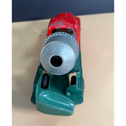 1950s Hubley #3 Kiddie Toy Cement Mixer Truck Diecast Red Green