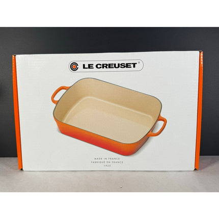 Le Creuset 5.25 Qt Rectangular Signature Roaster Enameled Cast Iron NIB