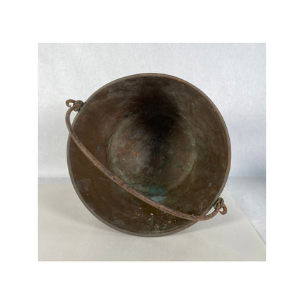 Vintage H.W. Hayden Patent Copper Bucket – 10"x6"x6" – Antique Metal Pail