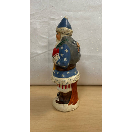 2002 Vallincourt Stars Santa #833 6.25" Porcelain Christmas Figurine